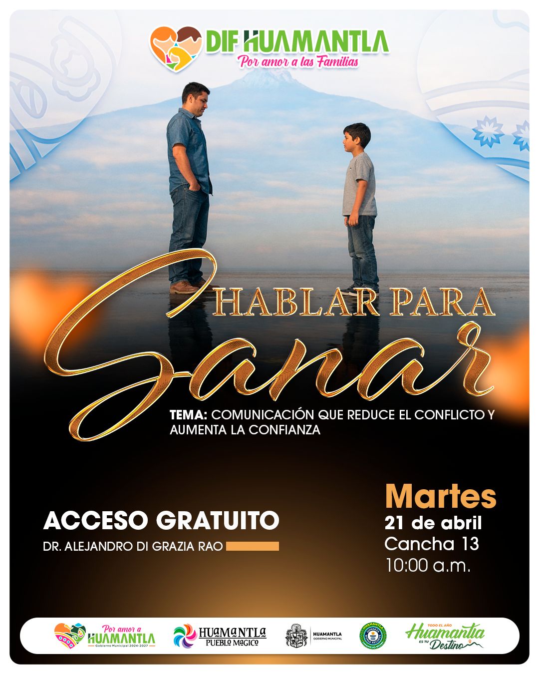 Invita SMDIF Huamantla a conferencia 'Hablar para sanar' en su nueva fecha